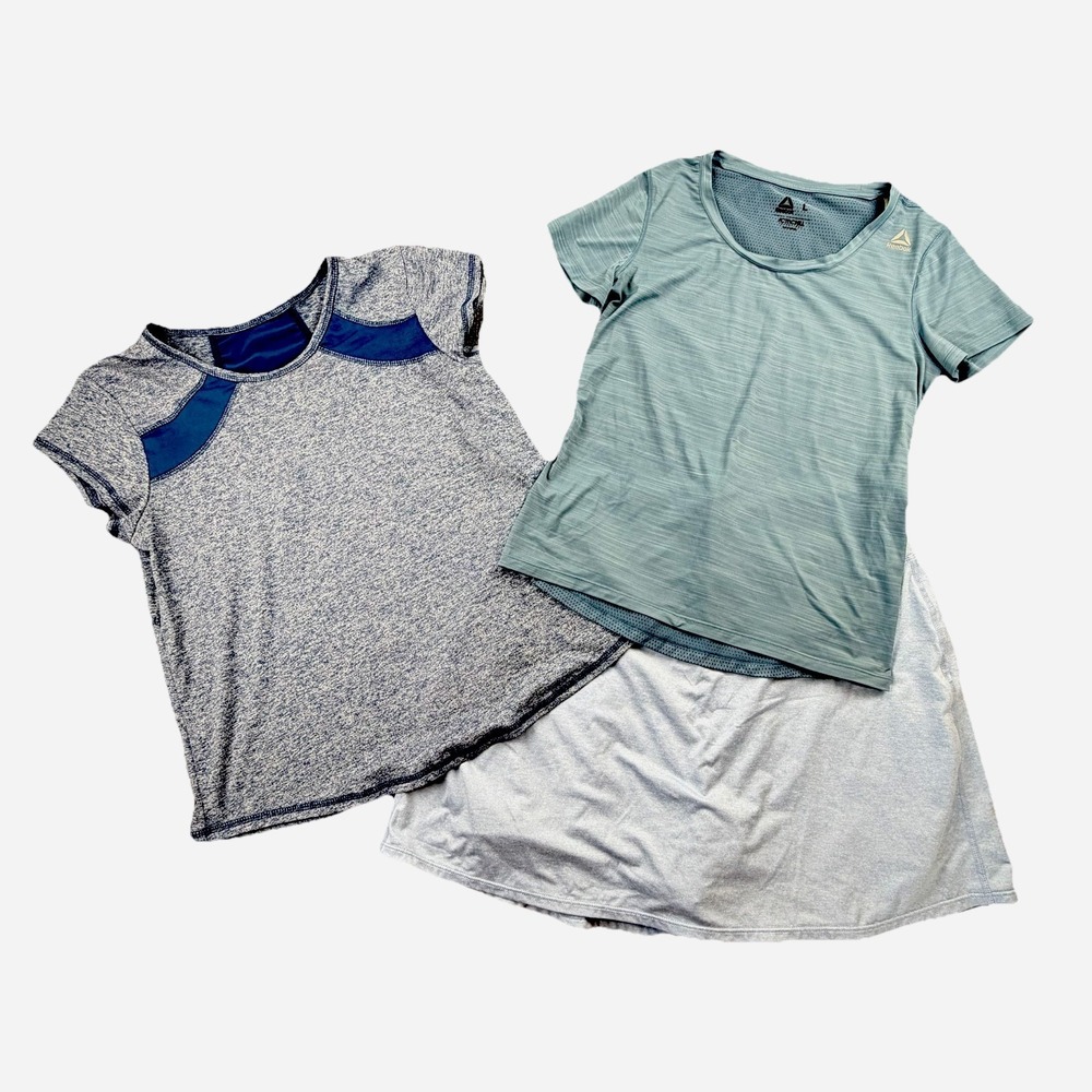 Activewear Bundle 3pcs Reebok + IZOD Skort & Tops Women's L/XL